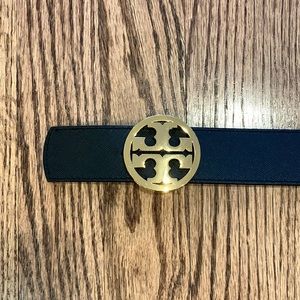 Tory Burch Black/Brown Reversible Belt